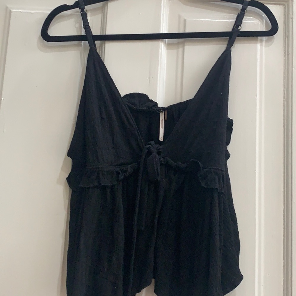 Free people black tank top